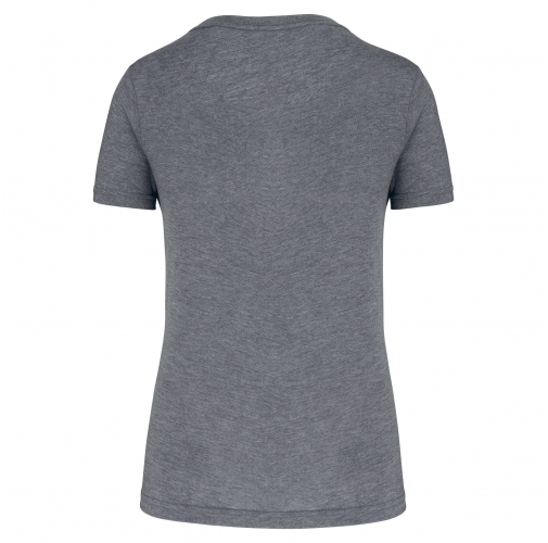 grey heather Camiseta deporte triblend mujer