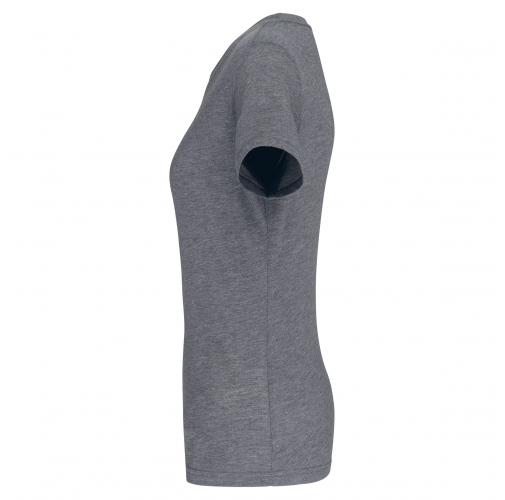 grey heather Camiseta deporte triblend mujer