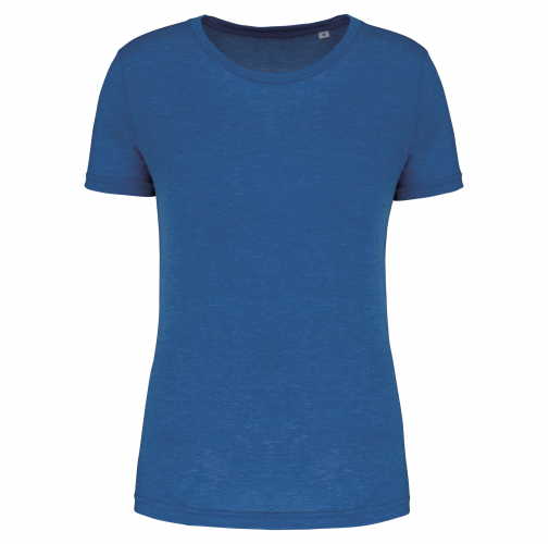 sporty royal blue heather Camiseta deporte triblend mujer