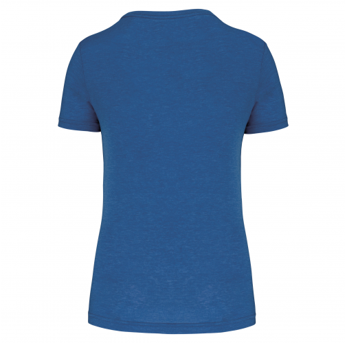 sporty royal blue heather Camiseta deporte triblend mujer