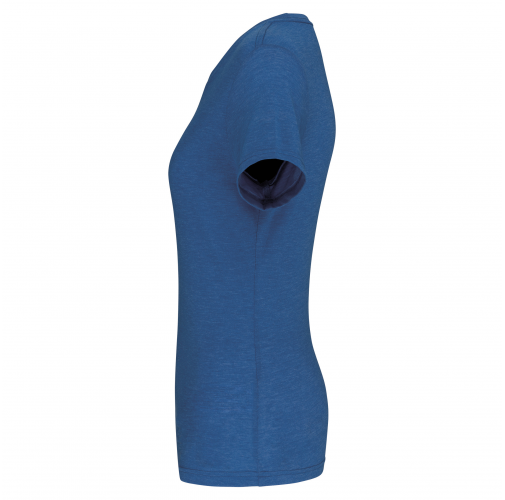 sporty royal blue heather Camiseta deporte triblend mujer