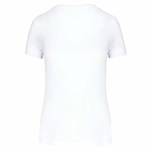 white Camiseta deporte triblend mujer