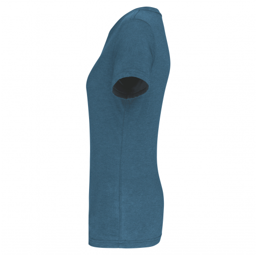 duck blue heather Camiseta deporte triblend mujer