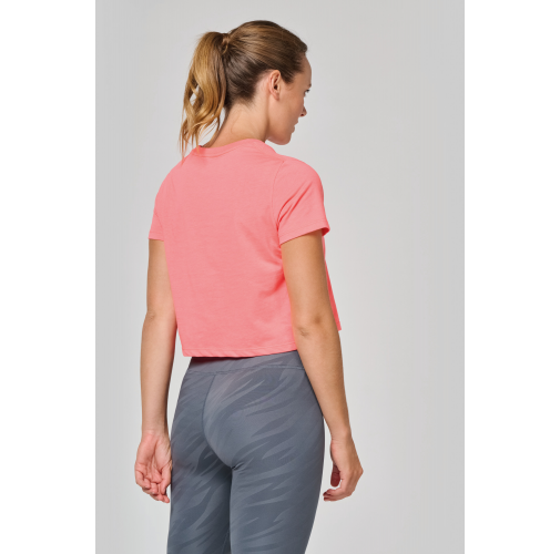 Crop top triblend mujer<br/>