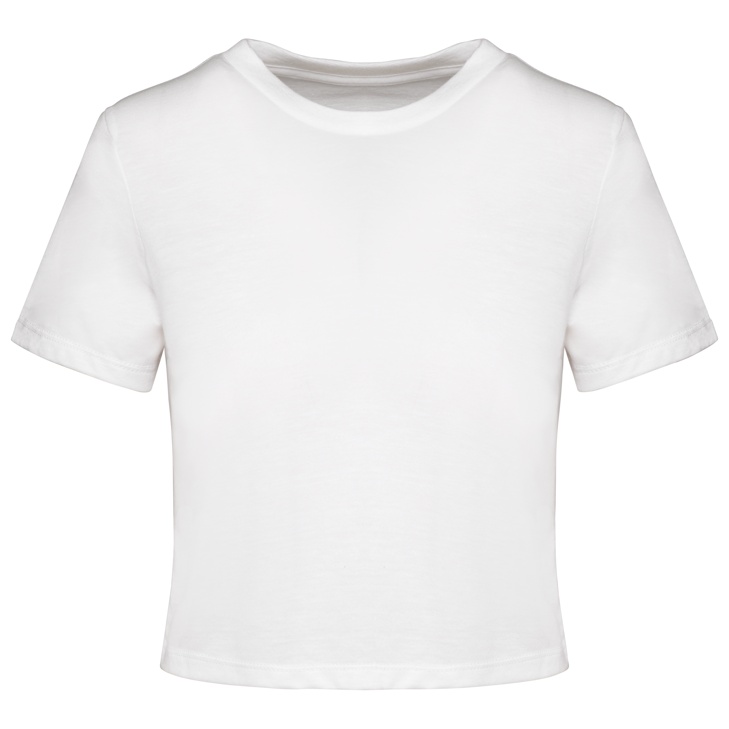 black Crop top triblend mujer<br/>