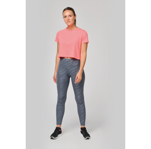Crop top triblend mujer<br/>