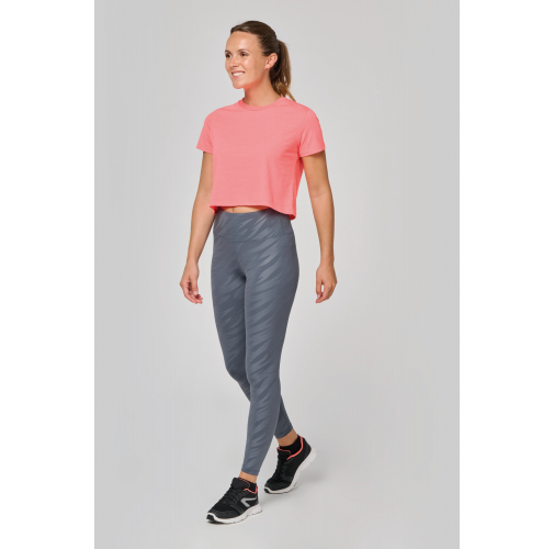 Crop top triblend mujer<br/>