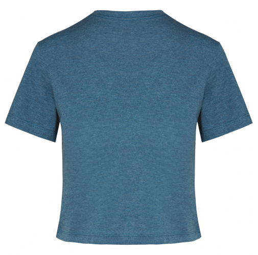 duck blue heather Crop top triblend mujer<br/>