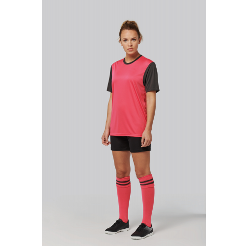 Camiseta manga corta bicolor adulto