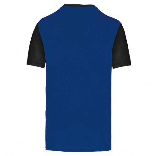 dark royal blue / black Camiseta manga corta bicolor adulto