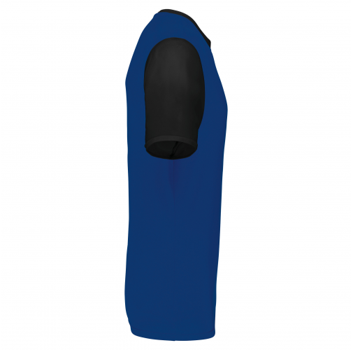dark royal blue / black Camiseta manga corta bicolor adulto