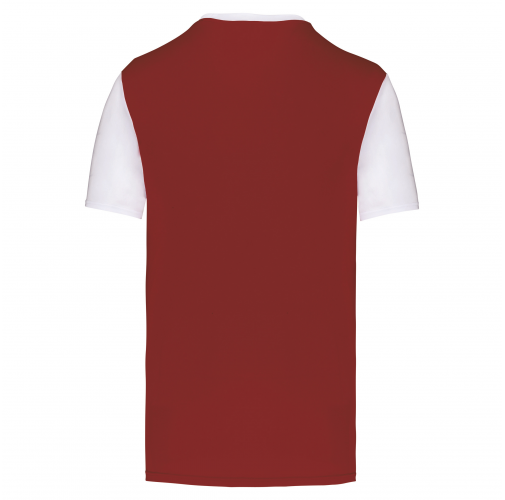 garnet / white Camiseta manga corta bicolor adulto