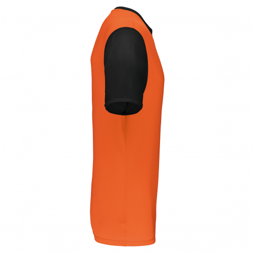 orange / black Camiseta manga corta bicolor adulto
