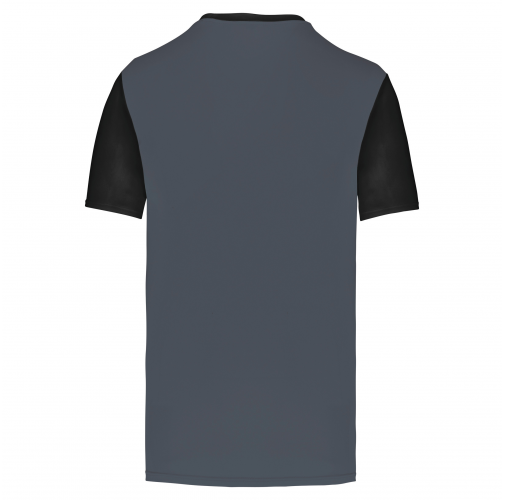 sporty grey / black Camiseta manga corta bicolor adulto