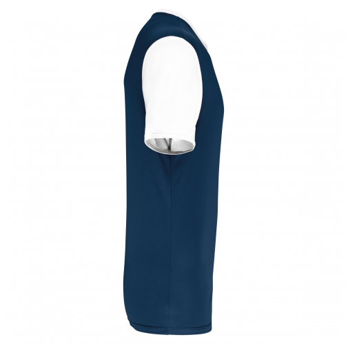 sporty navy / white Camiseta manga corta bicolor adulto