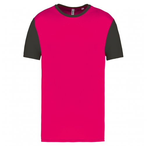 sporty pink / dark grey Camiseta manga corta bicolor adulto