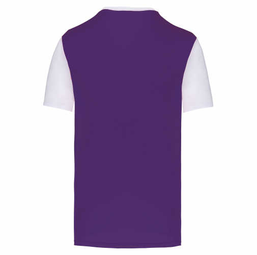 sporty purple / white Camiseta manga corta bicolor adulto