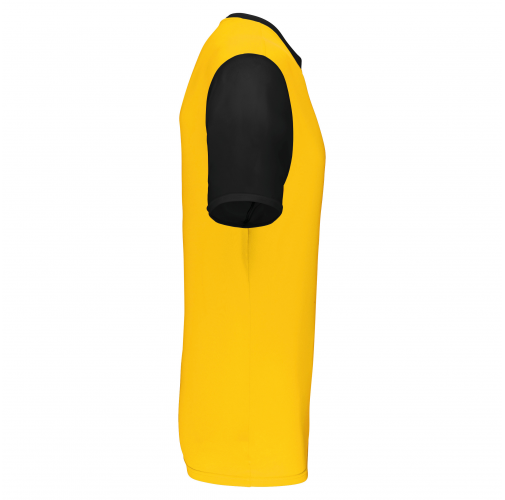 sporty yellow / black Camiseta manga corta bicolor adulto