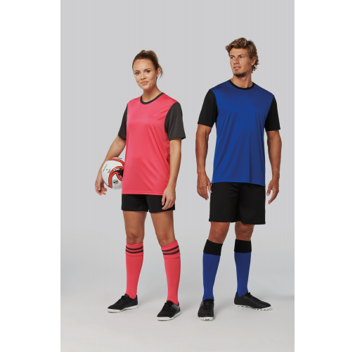 Camiseta manga corta bicolor adulto