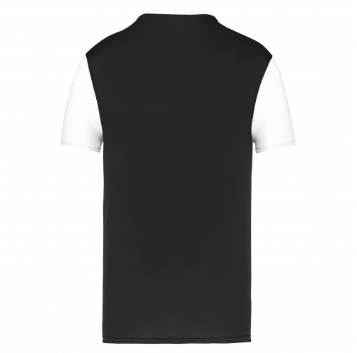 black / white Camiseta manga corta bicolor niños