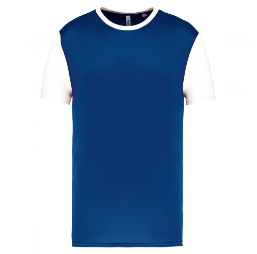 dark royal blue / white Camiseta manga corta bicolor niños