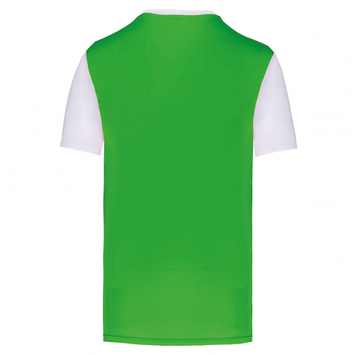 green / white Camiseta manga corta bicolor niños