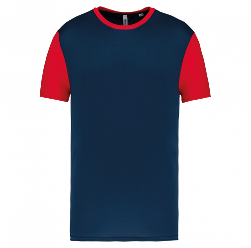 sporty navy / sporty red Camiseta manga corta bicolor niños