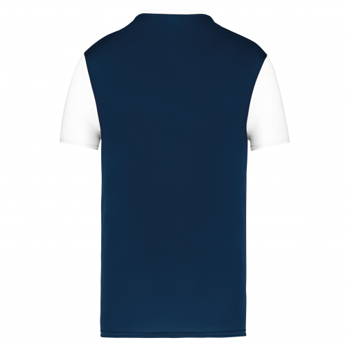 sporty navy / white Camiseta manga corta bicolor niños