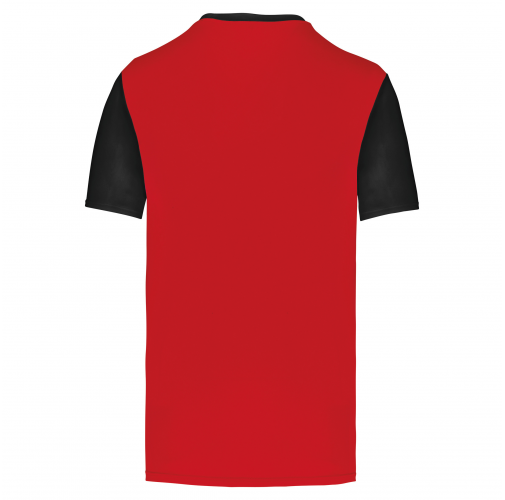 sporty red / black Camiseta manga corta bicolor niños