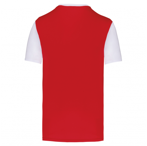 sporty red / white Camiseta manga corta bicolor niños