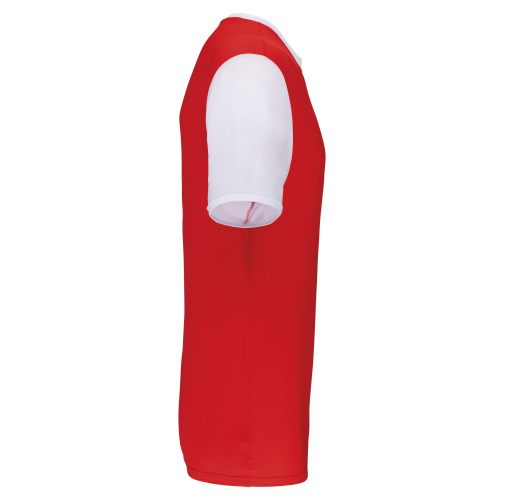 sporty red / white Camiseta manga corta bicolor niños