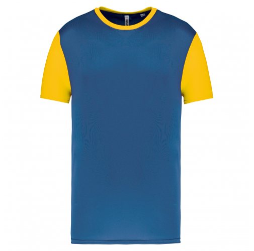 sporty r blue/sporty yellow Camiseta manga corta bicolor niños