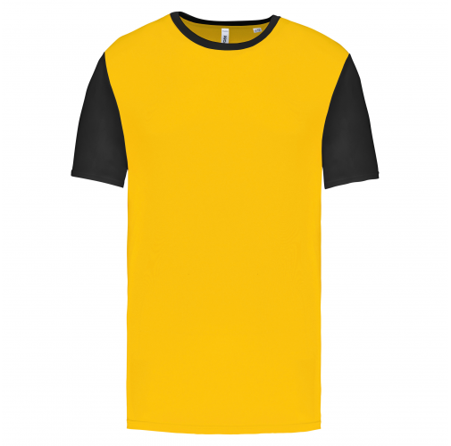sporty yellow / black Camiseta manga corta bicolor niños