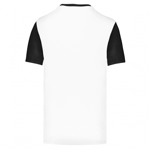 white / black Camiseta manga corta bicolor niños