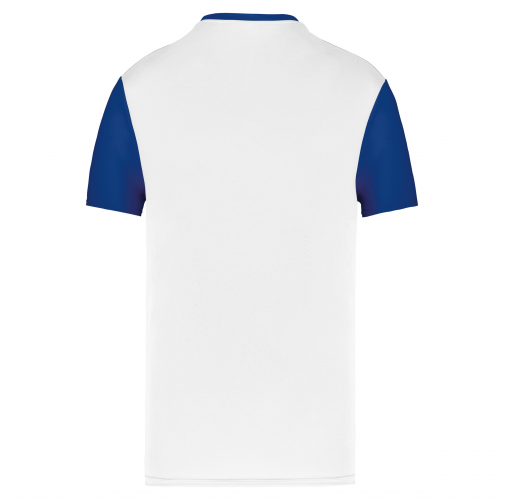 white / dark royal blue Camiseta manga corta bicolor niños