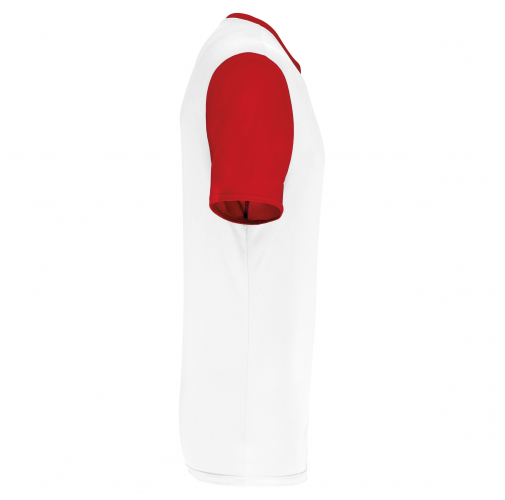 white / sporty red Camiseta manga corta bicolor niños