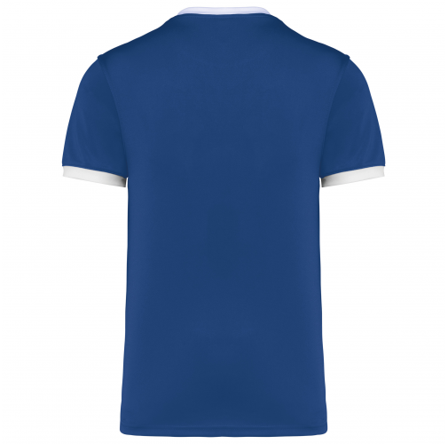 dark royal blue Camiseta rugby manga corta unisex