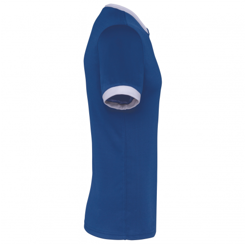 dark royal blue Camiseta rugby manga corta unisex