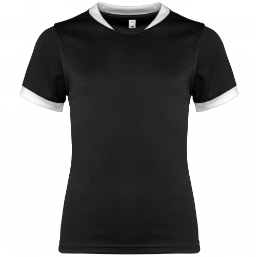 black Camiseta rugby manga corta infantil