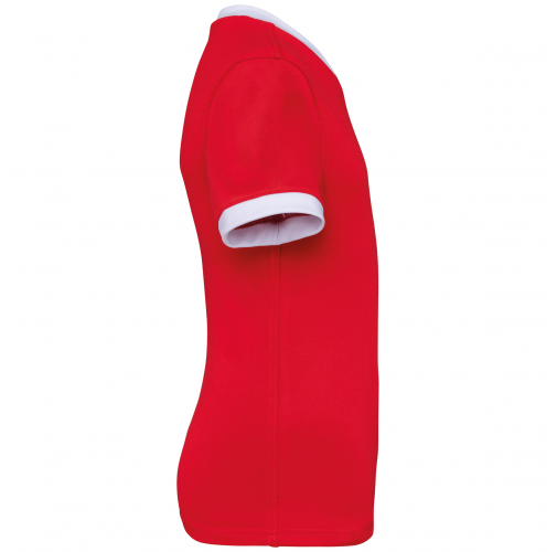 sporty red Camiseta rugby manga corta infantil
