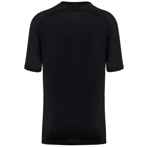 black Camiseta pádel bicolor mangas raglán hombre