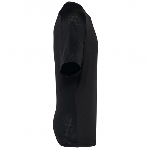 black Camiseta pádel bicolor mangas raglán hombre