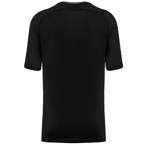 black / marl dark grey Camiseta pádel bicolor mangas raglán hombre