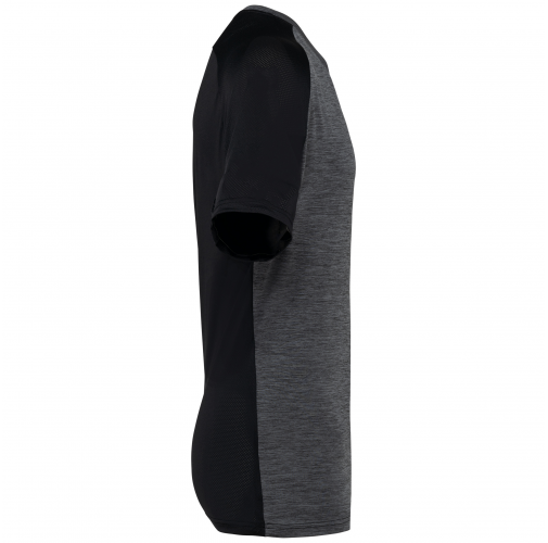 black / marl dark grey Camiseta pádel bicolor mangas raglán hombre