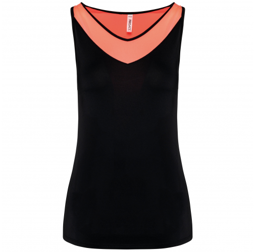 Camiseta pádel sin mangas bicolor mujer