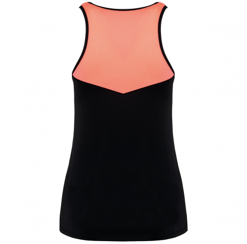 Camiseta pádel sin mangas bicolor mujer