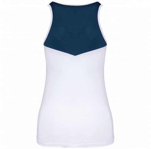 Camiseta pádel sin mangas bicolor mujer