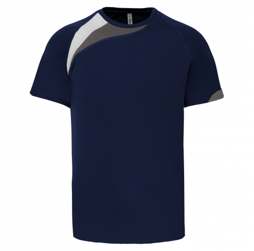 sporty navy/white/storm grey Camiseta equipaciones manga corta niños