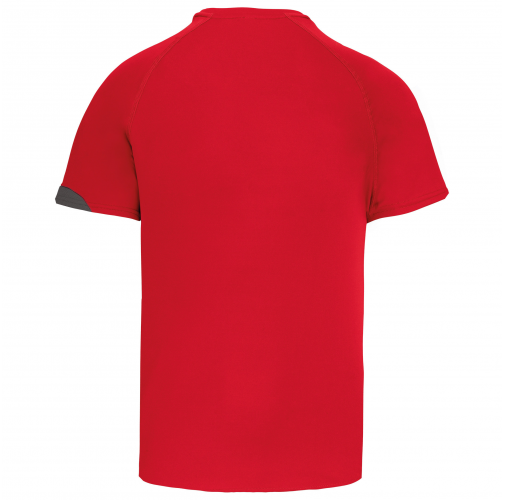 sporty red/black/storm grey Camiseta equipaciones manga corta niños