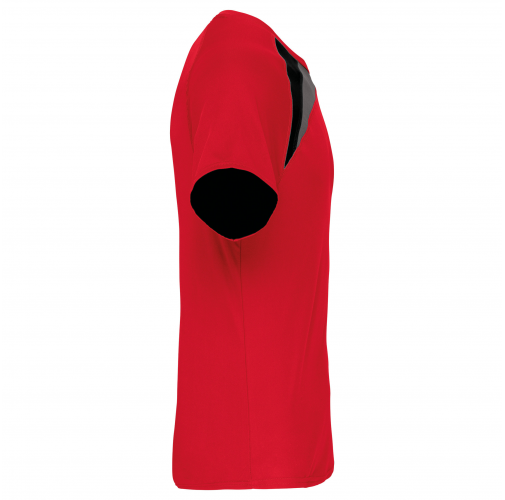 sporty red/black/storm grey Camiseta equipaciones manga corta niños